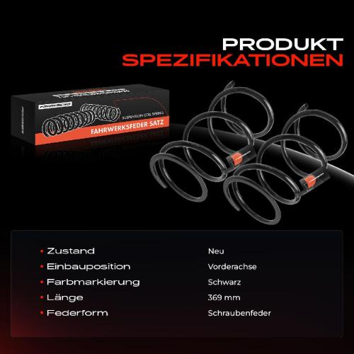 2x Fahrwerksfeder Vorderachse für Mitsubishi Grandis NAW 2.0L 2005-2010 Bild 2x Fahrwerksfeder Vorderachse für Mitsubishi Grandis NAW 2.0L 2005-2010