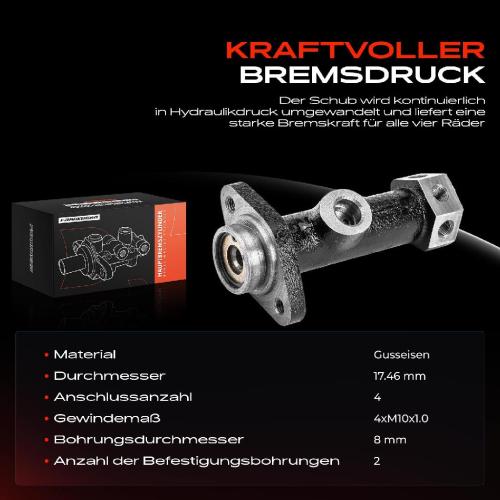 1x Hauptbremszylinder Bremszylinder für VW Kaefer Karmann Ghia 1200 1300 1500 1600 Bild 1x Hauptbremszylinder Bremszylinder für VW Kaefer Karmann Ghia 1200 1300 1500 1600