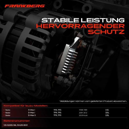 1x Lichtmaschinenregler Generatorregler für Isuzu D-Max I D-Max II Pritsche TFR TFS Bild 1x Lichtmaschinenregler Generatorregler für Isuzu D-Max I D-Max II Pritsche TFR TFS