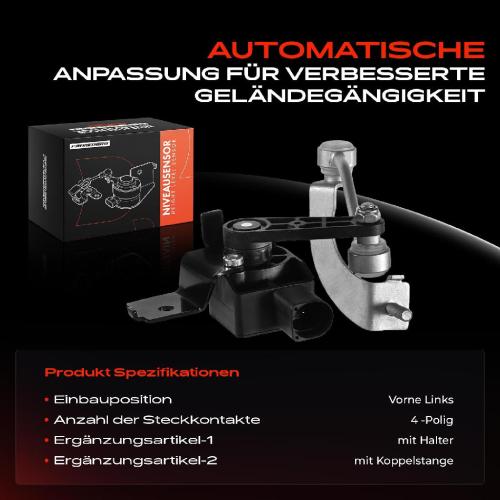 1x Höhensensor Niveauregulierung Vorne Links für VW Passat Variant 3C2 3C5 Bild 1x Höhensensor Niveauregulierung Vorne Links für VW Passat Variant 3C2 3C5