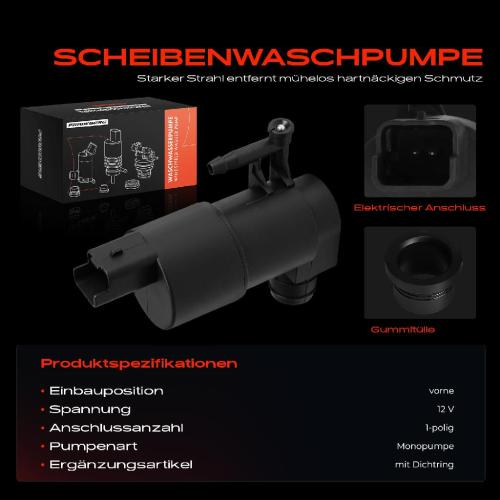 1x Waschwasserpumpe Scheibenreinigung Vorne für Nissan NP300 Navara Qashqai Bild 1x Waschwasserpumpe Scheibenreinigung Vorne für Nissan NP300 Navara Qashqai