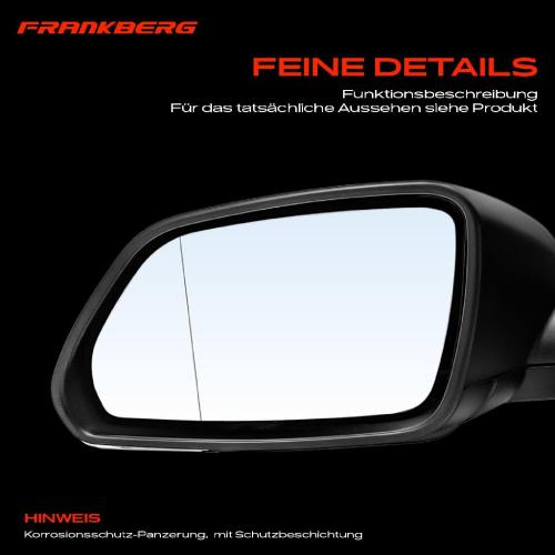Frankberg 1x Außenspiegel Links für VW Polo 9A 9N 9A2 9A4 9A6 9N2 2005-2009 Bild Frankberg 1x Außenspiegel Links für VW Polo 9A 9N 9A2 9A4 9A6 9N2 2005-2009