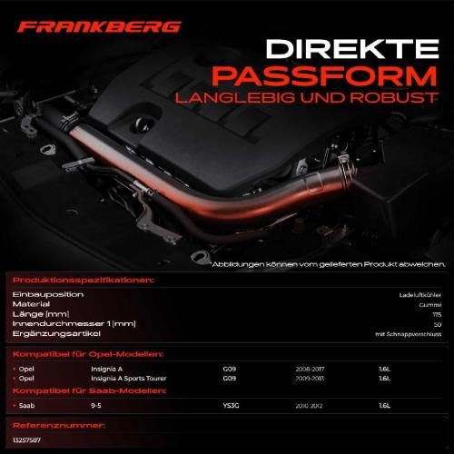 1x Kühlerschlauch Turboschlauch für Opel Insignia A G09 Insignia A Sports Tourer Insignia A Stufenheck Saab Bild 1x Kühlerschlauch Turboschlauch für Opel Insignia A G09 Insignia A Sports Tourer Insignia A Stufenheck Saab