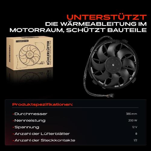 1x Motorkühller Einfachlüfter mit Kühlerlüfterrahmen Citroën Jumpy Peugeot Expert Fiat Bild 1x Motorkühller Einfachlüfter mit Kühlerlüfterrahmen Citroën Jumpy Peugeot Expert Fiat