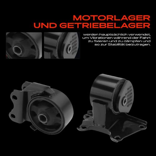 3x Motorlager Getriebelagerlager Vorne und Hinten für Hyundai Sonata 4 2.7L Bild 3x Motorlager Getriebelagerlager Vorne und Hinten für Hyundai Sonata 4 2.7L
