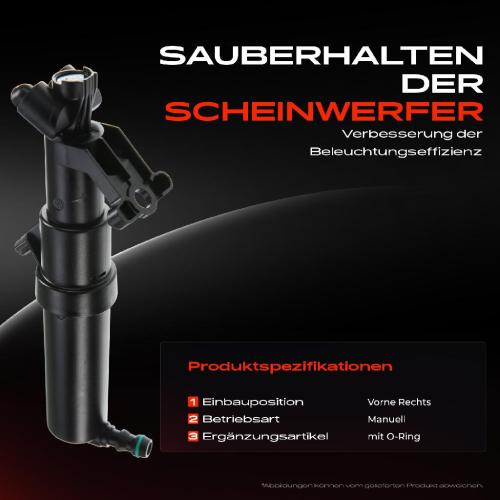 1x Scheinwerferreinigung Waschwasserdüse Vorne Rechts für Mercedes-Benz A-Klasse W169 2004-2012 Bild 1x Scheinwerferreinigung Waschwasserdüse Vorne Rechts für Mercedes-Benz A-Klasse W169 2004-2012
