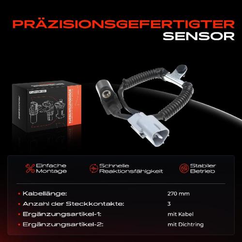 1x Kurbelwellensensor Impulsgeber für Lexus IS Toyota Avensis Corolla RAV 4 Verso Bild 1x Kurbelwellensensor Impulsgeber für Lexus IS Toyota Avensis Corolla RAV 4 Verso
