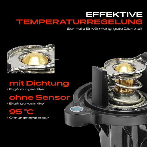 1x Thermostat Kühlmittel für Jeep Grand Cherokee IV WK Wrangler III JK 3.6L Bj ab 2010 Bild 1x Thermostat Kühlmittel für Jeep Grand Cherokee IV WK Wrangler III JK 3.6L Bj ab 2010