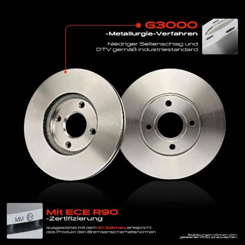 Frankberg 2x Bremsscheiben Vorderachse für Ford Ecosport 1.0L 1.5L 2013-2017 Bild Frankberg 2x Bremsscheiben Vorderachse für Ford Ecosport 1.0L 1.5L 2013-2017
