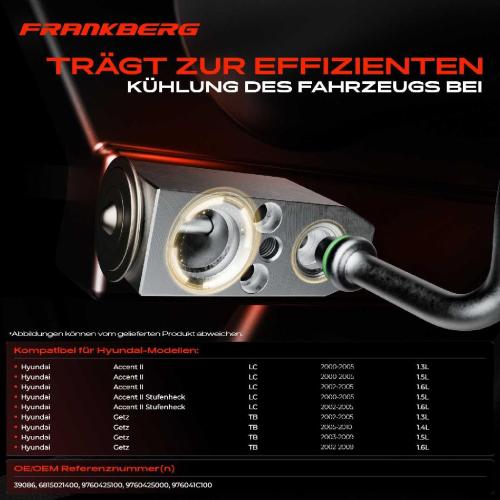 1x Expansionsventil Klimaanlage für Hyundai Accent II Stufenheck LC Getz TB Bild 1x Expansionsventil Klimaanlage für Hyundai Accent II Stufenheck LC Getz TB