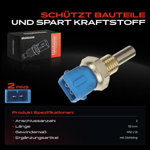 Frankberg 1x Kühlmitteltemperatur Sensor Temperatursensor für BMW E30 E36 E28 E34 E32 Citroën Bild Frankberg 1x Kühlmitteltemperatur Sensor Temperatursensor für BMW E30 E36 E28 E34 E32 Citroën