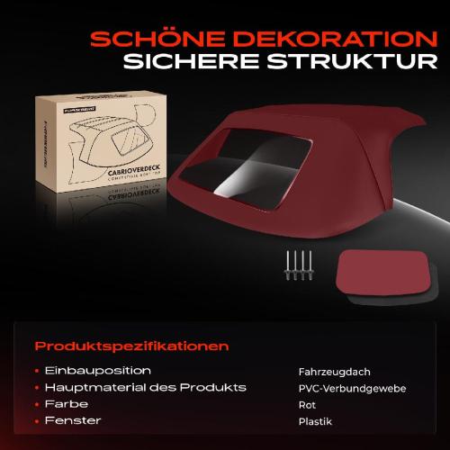 1x Cabrioverdeck Softtop Verdeckbezug für Fiat Barchetta 183 Audi BMW Porsche Bild 1x Cabrioverdeck Softtop Verdeckbezug für Fiat Barchetta 183 Audi BMW Porsche