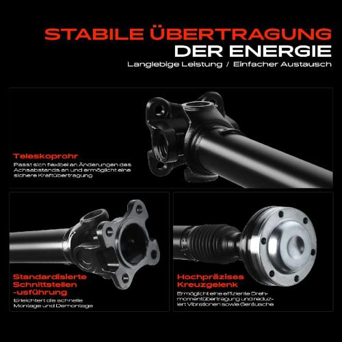 1x Kardanwelle Gelenkwelle Vorderachse für Jeep Commander Grand Cherokee III 3.7L 6.1L 2005-2006 Bild 1x Kardanwelle Gelenkwelle Vorderachse für Jeep Commander Grand Cherokee III 3.7L 6.1L 2005-2006