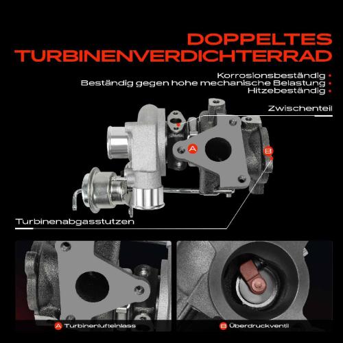 1x Abgasturbolader für Smart Fortwo Cabrio 451 Fortwo Coupe 1.0L Bj ab 2007 Bild 1x Abgasturbolader für Smart Fortwo Cabrio 451 Fortwo Coupe 1.0L Bj ab 2007