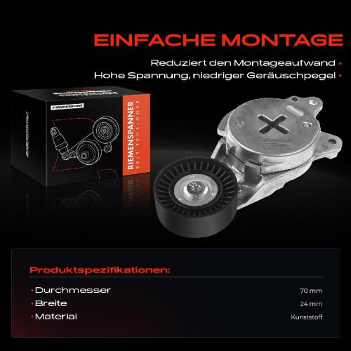 1x Spannrolle Riemenspanner für Toyota Auris Corolla Yaris 1.4L Bild 1x Spannrolle Riemenspanner für Toyota Auris Corolla Yaris 1.4L