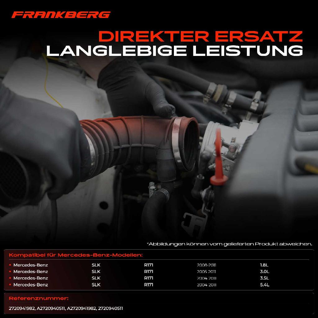 1x Ansaugschlauch, Luftfilter für Mercedes-Benz SLK R171 2004-2011