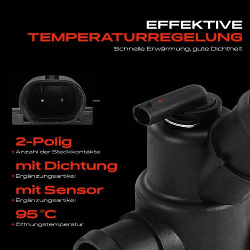 1x Thermostat Kühlmittel für Mercedes-Benz A-Klasse B-Klasse GLA-Klasse CLA Coupe Bild 1x Thermostat Kühlmittel für Mercedes-Benz A-Klasse B-Klasse GLA-Klasse CLA Coupe