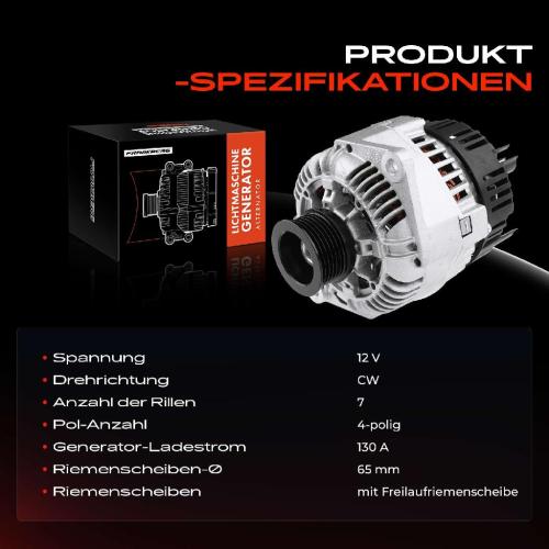 Frankberg 1x Lichtmaschine Generator für Honda Accord VIII Kombi Nissan NV400 2.2L-2.3L Bild Frankberg 1x Lichtmaschine Generator für Honda Accord VIII Kombi Nissan NV400 2.2L-2.3L