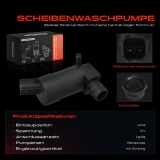 1x Waschwasserpumpe Scheibenreinigung Vorne für Ford Focus II Mondeo III B4Y BA7