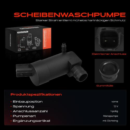 1x Waschwasserpumpe Scheibenreinigung Vorne für Ford Focus II Mondeo III B4Y BA7 Bild 1x Waschwasserpumpe Scheibenreinigung Vorne für Ford Focus II Mondeo III B4Y BA7