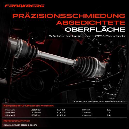 1x Antriebswelle Gelenksatz Vorderachse für Mitsubishi L200/Triton KAT KBT KJ Bild 1x Antriebswelle Gelenksatz Vorderachse für Mitsubishi L200/Triton KAT KBT KJ