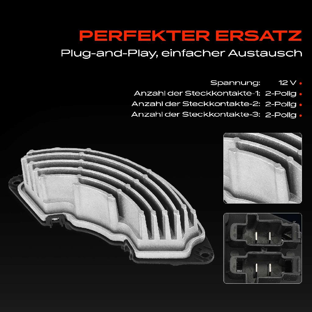 1x Widerstand Vorwiderstand Gebläsemotor für Citroën Berlingo C3 C4 Fiat Peugeot