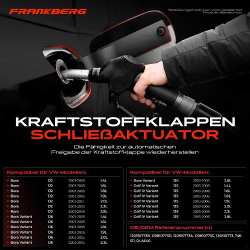 1x Stellelement Zentralverriegelung Tankklappe für VW Golf Van IV Variant Bora Touareg Bild 1x Stellelement Zentralverriegelung Tankklappe für VW Golf Van IV Variant Bora Touareg
