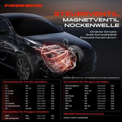 1x Steuerventil Nockenwellenverstellung für Peugeot 206 207 307 407 807 Citroën C2 C8 Bild 1x Steuerventil Nockenwellenverstellung für Peugeot 206 207 307 407 807 Citroën C2 C8