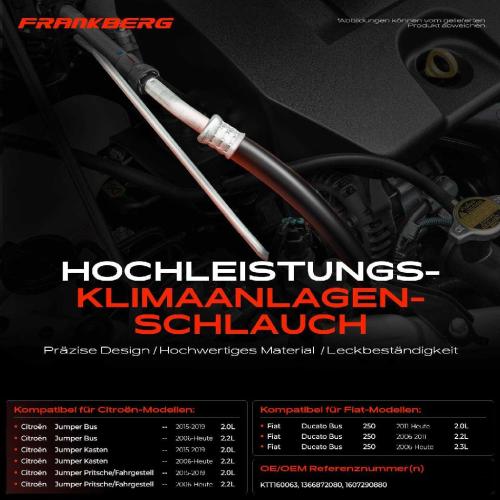 1x Hochdruckleitung Klimaanlage für Citroën Jumper Fiat Ducato Peugeot Bild 1x Hochdruckleitung Klimaanlage für Citroën Jumper Fiat Ducato Peugeot