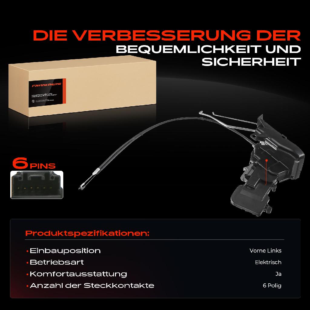 1x Türschloss Vorne Links für Mazda 6 Stufenheck GG 1.8L 2.0L 2.3L 2002-2007
