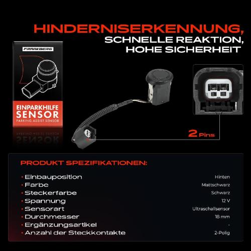 1x Parksensor PDC Sensor Hinten für Honda CR-V 3 RE 2.0L 2.4L Bj ab 2006 Bild 1x Parksensor PDC Sensor Hinten für Honda CR-V 3 RE 2.0L 2.4L Bj ab 2006