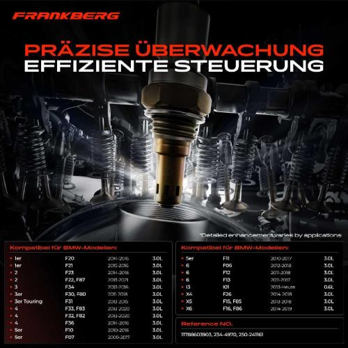 1x Lambdasonde Regelsonde/Diagnosesonde Vor/Nach Katalysator für BMW F20 F30 F31 F10 F06 X4 X5 X6 Bild 1x Lambdasonde Regelsonde/Diagnosesonde Vor/Nach Katalysator für BMW F20 F30 F31 F10 F06 X4 X5 X6