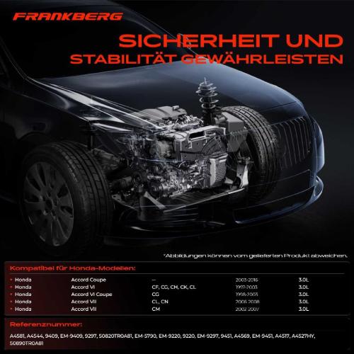 3x Motorlager Getriebelagerlager Rechts für Honda Accord VI CG VII CM 3.0L 1997-2016 Bild 3x Motorlager Getriebelagerlager Rechts für Honda Accord VI CG VII CM 3.0L 1997-2016