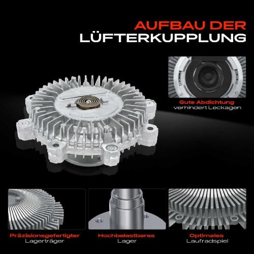 1x Lüfterkupplung Kühlerlüfte für Hyundai H-1 A1 TQ KIA Picanto BA Sorento I JC Bild 1x Lüfterkupplung Kühlerlüfte für Hyundai H-1 A1 TQ KIA Picanto BA Sorento I JC