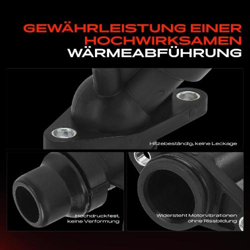1x Kühlmittelflansch Wasserauslass für VW Multivan V VI Audi A4 A6 Q5 Seat Exeo Bild 1x Kühlmittelflansch Wasserauslass für VW Multivan V VI Audi A4 A6 Q5 Seat Exeo