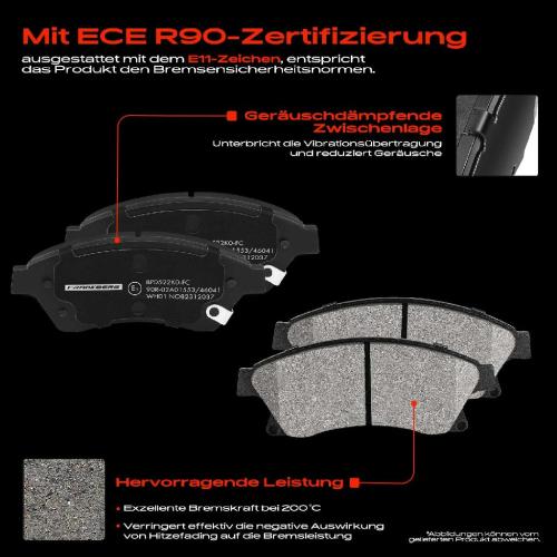 4x Bremsbeläge Vorderachse für Opel Astra J Caravan GTC Kasten/Kombi Kasten/Schrägheck Chevrolet Bild 4x Bremsbeläge Vorderachse für Opel Astra J Caravan GTC Kasten/Kombi Kasten/Schrägheck Chevrolet