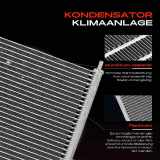 1x Kondensator Klimaanlage für Land Rover Range Rover IV L405 3.0L