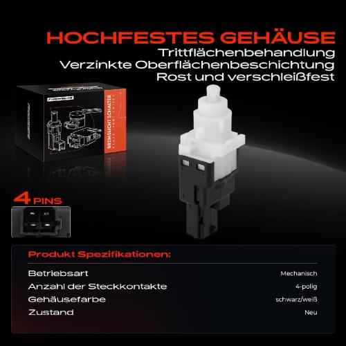 1x Bremslichtschalter für Fiat Grande Punto Panda 199 Ducato Bravo Citroën Jumper Bild 1x Bremslichtschalter für Fiat Grande Punto Panda 199 Ducato Bravo Citroën Jumper