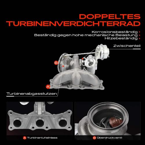 Frankberg 1x Turbolader Abgaskrümmer Einheit für BMW 1er Cabriolet E88 1er Coupe E82 3er E90 E93 E92 E91 E89 Bild Frankberg 1x Turbolader Abgaskrümmer Einheit für BMW 1er Cabriolet E88 1er Coupe E82 3er E90 E93 E92 E91 E89