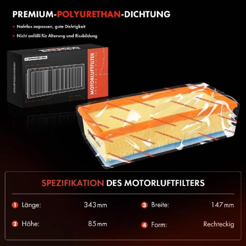1x Luftfilter Filtereinsatz für Citroën C8 Jumpy Kasten Fiat Scudo Bus Ulysse Peugeot 807 Bild 1x Luftfilter Filtereinsatz für Citroën C8 Jumpy Kasten Fiat Scudo Bus Ulysse Peugeot 807