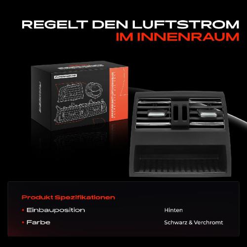 1x Luftdüse Armaturenbrett Hinten für BMW 5er Touring F10 F11 2010-2017 Bild 1x Luftdüse Armaturenbrett Hinten für BMW 5er Touring F10 F11 2010-2017