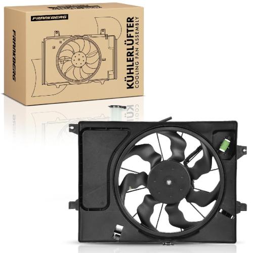 Frankberg 1x Motorkühller Einfachlüfter mit Kühlerlüfterrahmen Hyundai i30 GD Elantra MD UD KIA Cee'D JD Bild Frankberg 1x Motorkühller Einfachlüfter mit Kühlerlüfterrahmen Hyundai i30 GD Elantra MD UD KIA Cee'D JD