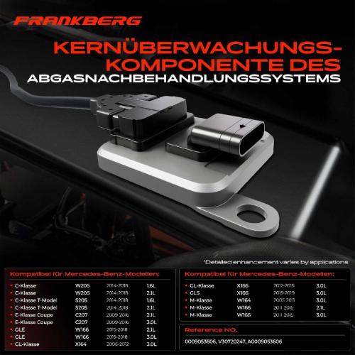 1x Nox Sensor Nitrogen Oxide Lamdasonde Katalysator für Mercedes-Benz C-Klasse M-Klasse R-Klasse GLE Bild 1x Nox Sensor Nitrogen Oxide Lamdasonde Katalysator für Mercedes-Benz C-Klasse M-Klasse R-Klasse GLE