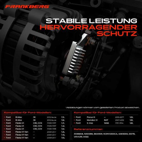 1x Lichtmaschinenregler Generatorregler für Mercedes-Benz W169 Ford B-Max Focus 3 Bild 1x Lichtmaschinenregler Generatorregler für Mercedes-Benz W169 Ford B-Max Focus 3