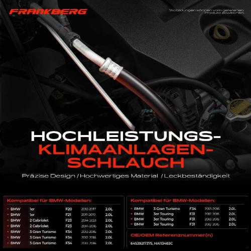 1x Niederdruckleitung Klimaanlage für BMW 3er F30 F80 F31 F34 1er F20 F21 F23 F33 Bild 1x Niederdruckleitung Klimaanlage für BMW 3er F30 F80 F31 F34 1er F20 F21 F23 F33