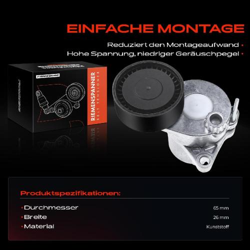 1x Spannrolle Riemenspanner für Mercedes-Benz Sprinter 906 Viano Vito W639 Bild 1x Spannrolle Riemenspanner für Mercedes-Benz Sprinter 906 Viano Vito W639