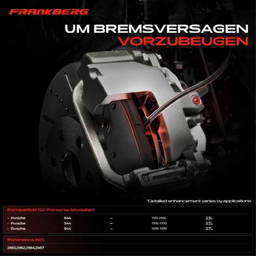 4x Warnkontakt Bremsbelagverschleiß Vorne Hinten für Porsche 944 2.5L 2.7L 1981-1990 Bild 4x Warnkontakt Bremsbelagverschleiß Vorne Hinten für Porsche 944 2.5L 2.7L 1981-1990