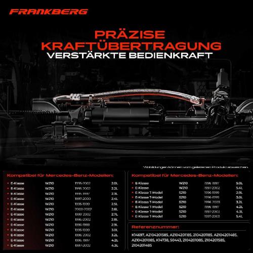 2x Seilzug Feststellbremse Hinterachse beidseitig für Mercedes E-Klasse T-Model W210 S210 Bild 2x Seilzug Feststellbremse Hinterachse beidseitig für Mercedes E-Klasse T-Model W210 S210