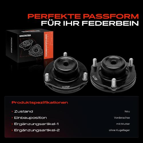 2x Domlager Federbeinstütz lager für Toyota Hilux VII N1 N2 N3 Fortuner N5 Bild 2x Domlager Federbeinstütz lager für Toyota Hilux VII N1 N2 N3 Fortuner N5