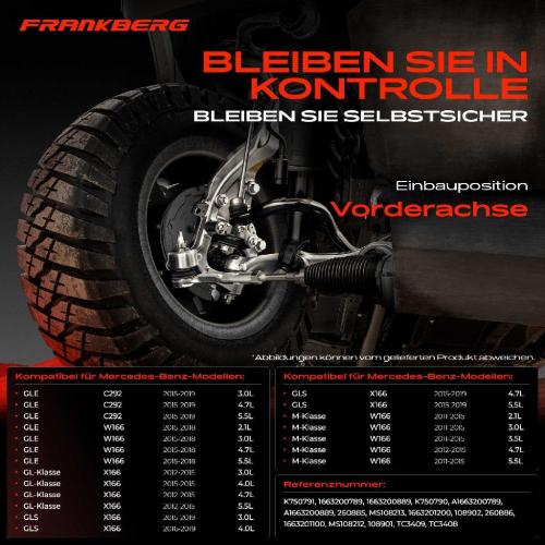 2x Koppelstange Vorderachse für Mercedes-Benz GLE W166 GLE Coupe C292 GL-Klasse X166 GLS M-Klasse W166 Bild 2x Koppelstange Vorderachse für Mercedes-Benz GLE W166 GLE Coupe C292 GL-Klasse X166 GLS M-Klasse W166